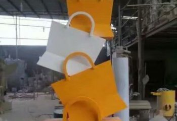 园林提包雕塑厂家 烤漆小品 中式不锈钢提包雕塑制作