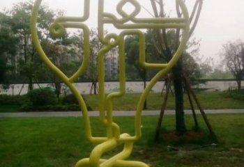 欧式电灯泡雕塑厂家 抽象希望摆件 户外不锈钢电灯泡雕塑