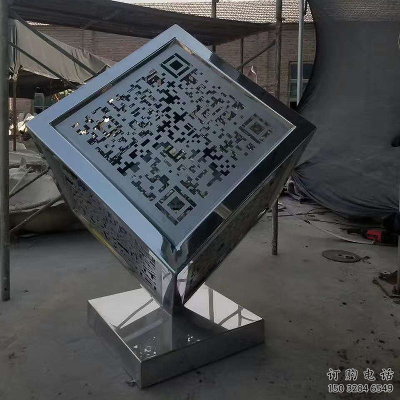 创意二维码雕塑厂家 镂空小品 公园不锈钢二维码雕塑厂家 创意二维码雕塑厂家 镂空小品 公园不锈钢二维码雕塑厂家