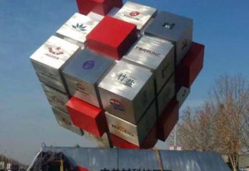 广场魔方雕塑厂家 现代小品 户外不锈钢魔方雕塑厂家