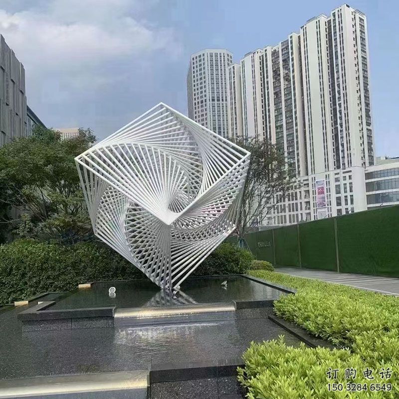 欧式正方体雕塑厂家 抽象摆件 拉丝不锈钢正方体雕塑 欧式正方体雕塑厂家 抽象摆件 拉丝不锈钢正方体雕塑