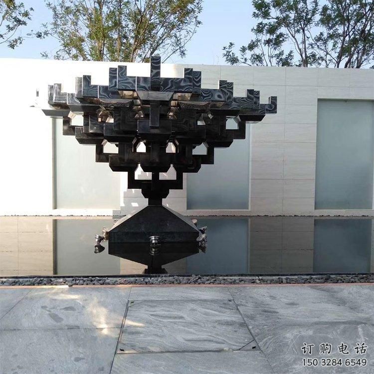 抽象几何体雕塑厂家 镂空小品 户外不锈钢几何体雕塑厂