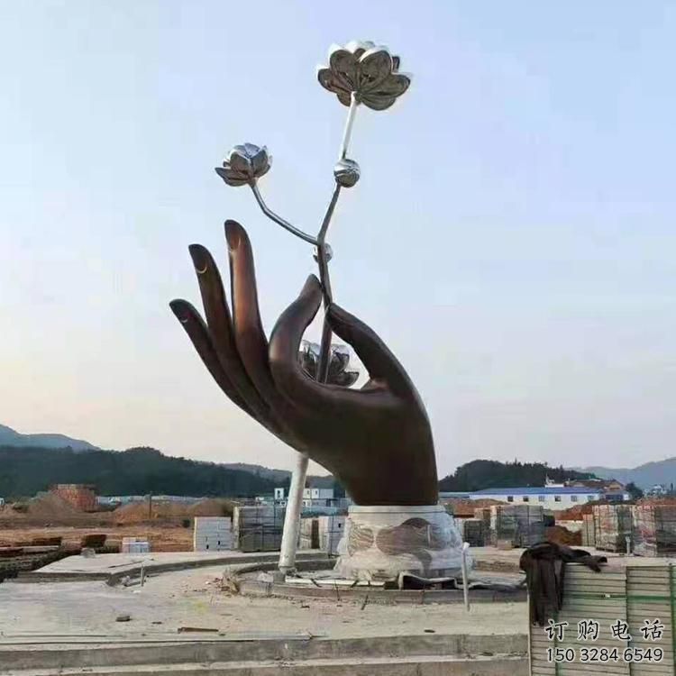 大型拈花指雕塑厂家 锻造小品 现代不锈钢拈花指雕塑厂 大型拈花指雕塑厂家 锻造小品 现代不锈钢拈花指雕塑厂