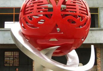 喷漆红日雕塑厂家 中式小品 镂空不锈钢红日雕塑厂