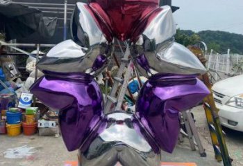 电镀爱心雕塑厂家 园林摆件 户外不锈钢爱心雕塑厂