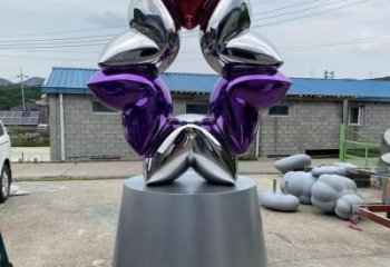 大型商场爱心雕塑厂家 创意摆件 现代不锈钢爱心雕塑厂