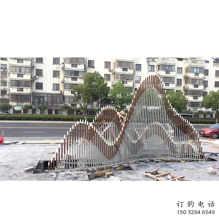 创意假山雕塑厂家 镂空抽象小品 公园不锈钢假山雕塑厂