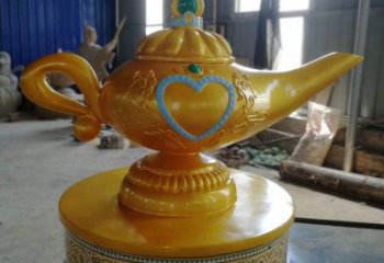 烤漆水壶雕塑厂家 广场小品 现代不锈钢水壶雕塑厂