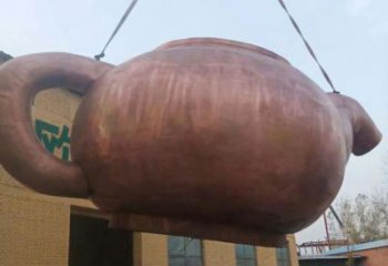 中式水壶雕塑厂家 仿古小品 游乐场不锈钢水壶雕塑厂