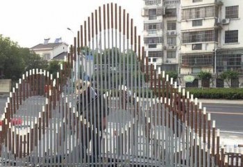 现代假山雕塑厂家 大型别墅区摆件 镂空不锈钢假山雕塑厂