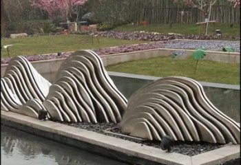 抽象群山雕塑厂家 房地产小品 大型不锈钢群山雕塑厂