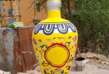 喷漆花瓶雕塑厂家 中式小品 现代不锈钢花瓶雕塑厂