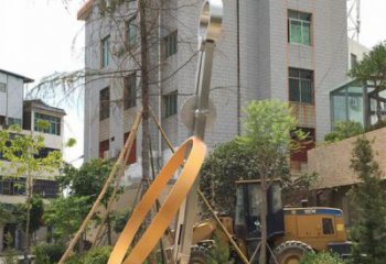 中式圆规雕塑厂家 公园小品 游乐场不锈钢圆规雕塑厂
