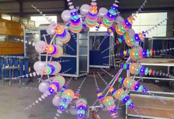 中式风动雕塑厂家 现代小品 游乐场不锈钢风动雕塑制作