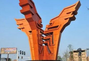 商业街市政雕塑厂家 现代摆件 户外不锈钢市政雕塑厂