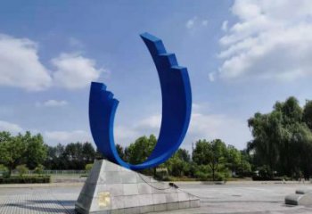 彩绘磁铁雕塑厂家 抽象摆件 街头不锈钢磁铁雕塑厂