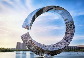 镜面磁铁雕塑厂家 烤漆大型摆件 创意不锈钢磁铁雕塑厂