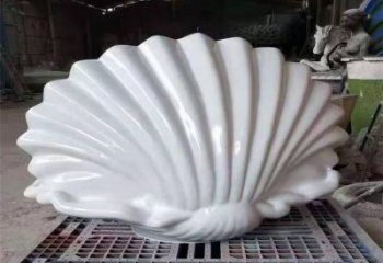 仿真贝壳雕塑厂家 现代摆件 现代不锈钢贝壳雕塑厂