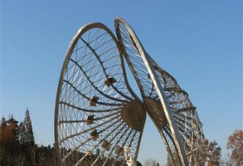 异形贝壳雕塑厂家 现代小品 欧式不锈钢贝壳雕塑厂