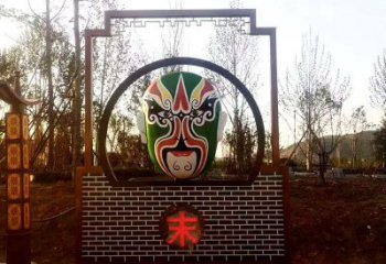 抽象脸谱雕塑厂家 欧式小品 户外不锈钢脸谱雕塑定做