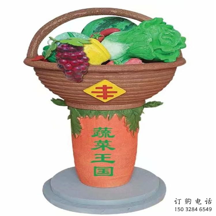 彩绘菜篮子雕塑厂家 广场摆件 街头不锈钢菜篮子雕塑厂 彩绘菜篮子雕塑厂家 广场摆件 街头不锈钢菜篮子雕塑厂