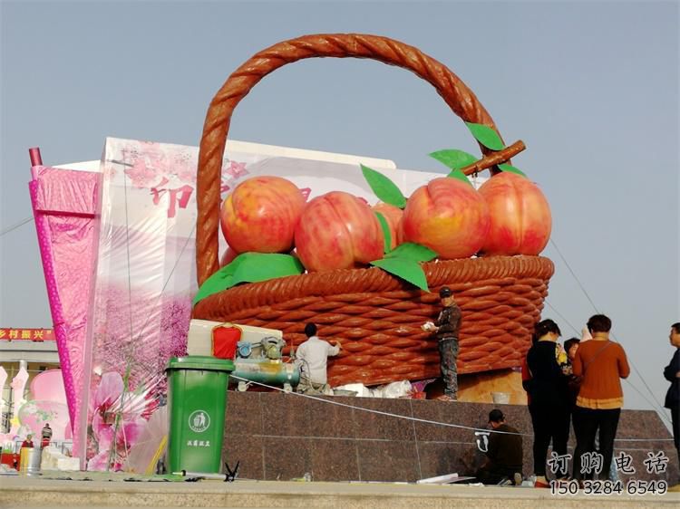现代菜篮子雕塑厂家 大型别墅区摆件 烤漆不锈钢菜篮子雕塑制作 现代菜篮子雕塑厂家 大型别墅区摆件 烤漆不锈钢菜篮子雕塑制作