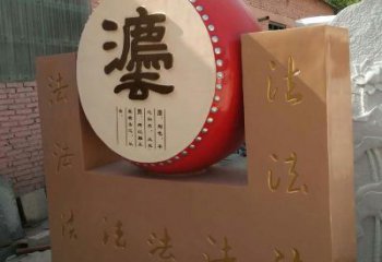 街头鼓雕塑厂家 大型别墅区摆件 烤漆不锈钢鼓雕塑生产制作