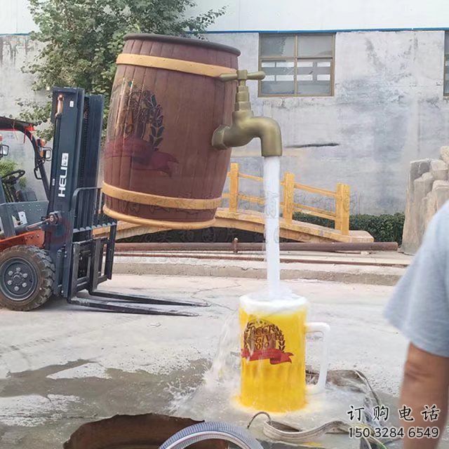 公园酒坛雕塑厂家 户外摆件 大型不锈钢酒坛雕塑定制
