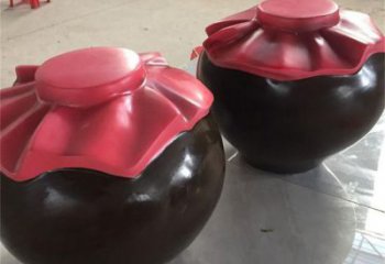 仿古酒坛雕塑厂家 抽象小品 房地产不锈钢酒坛雕塑生产