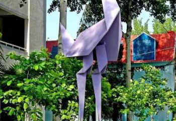 中式千纸鹤雕塑厂家 现代小品 游乐场不锈钢千纸鹤雕塑厂