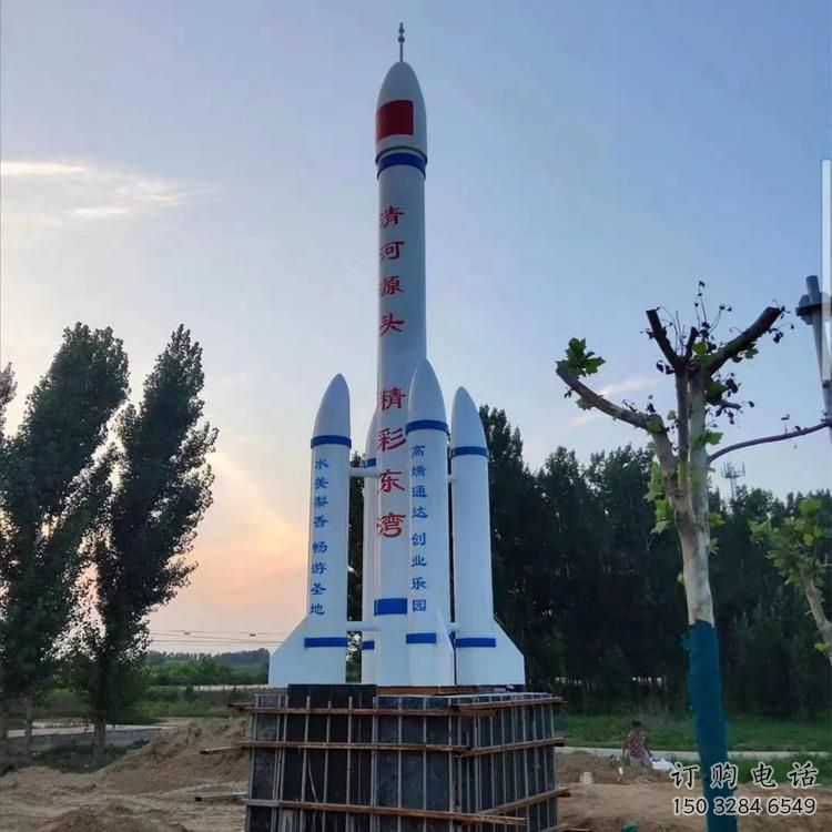 异形火箭雕塑厂家 现代小品 广场不锈钢火箭雕塑制作