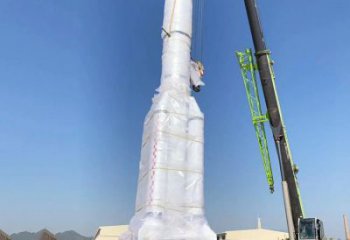 仿古火箭雕塑厂家 现代小品 房地产不锈钢火箭雕塑制作