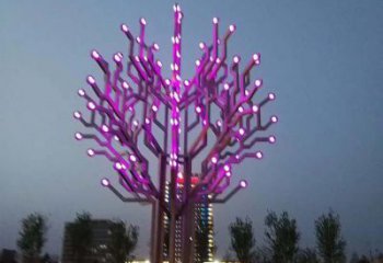 几何雪花雕塑厂家 发光小品 街头不锈钢雪花雕塑厂