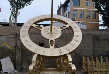 广场日晷雕塑厂家 现代户外小品 大型不锈钢日晷雕塑制作