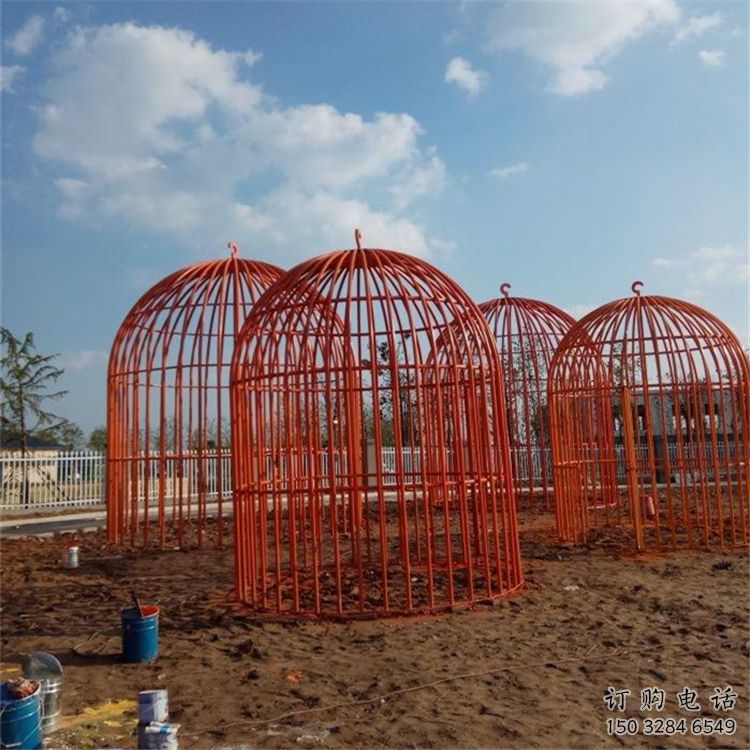 镂空鸟笼雕塑厂家 园林小品 住宅小区不锈钢鸟笼雕塑厂 镂空鸟笼雕塑厂家 园林小品 住宅小区不锈钢鸟笼雕塑厂
