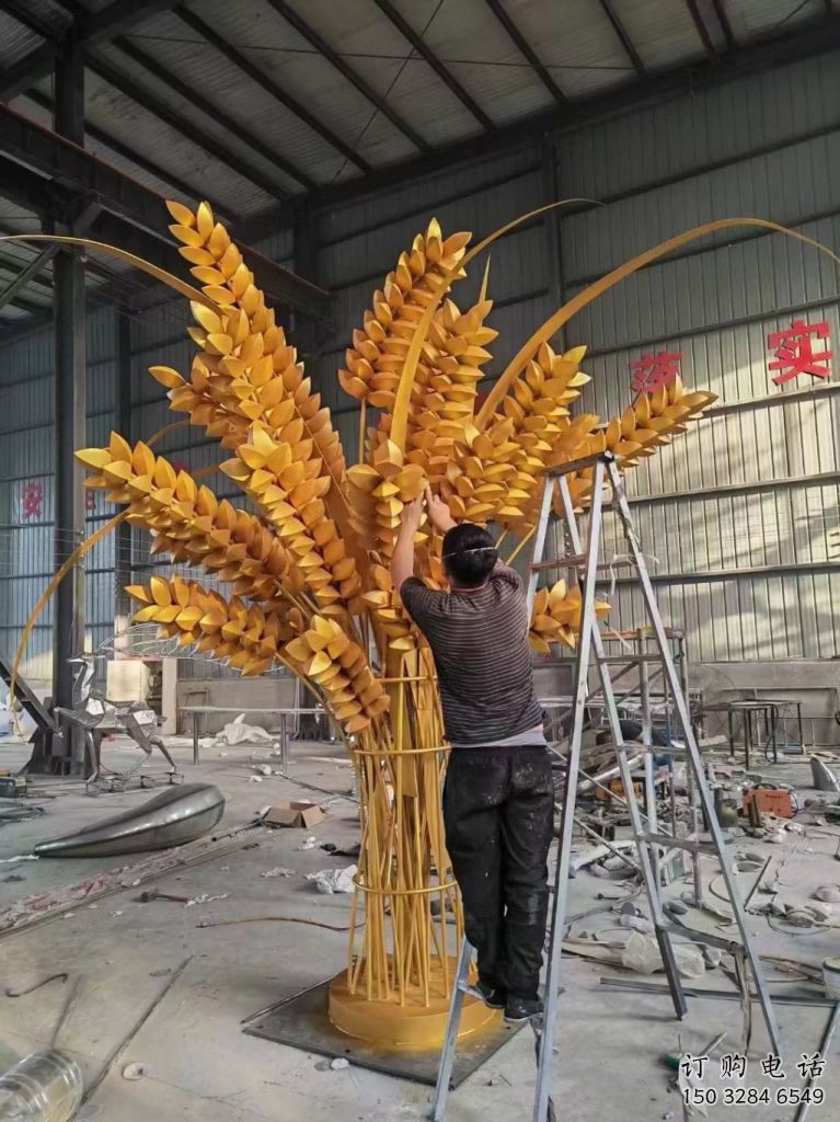 仿真麦穗雕塑厂家 烤漆现代摆件 大型不锈钢麦穗雕塑厂 仿真麦穗雕塑厂家 烤漆现代摆件 大型不锈钢麦穗雕塑厂