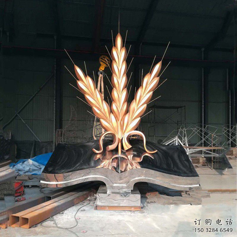 仿古麦子雕塑厂家 草地小品 房地产不锈钢麦子雕塑厂 仿古麦子雕塑厂家 草地小品 房地产不锈钢麦子雕塑厂
