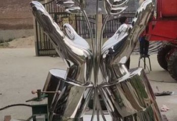 镜面麦穗雕塑厂家 大型摆件 锻造不锈钢麦穗雕塑厂