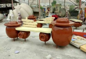 仿古凳子雕塑厂家 草地烤漆小品 房地产不锈钢凳子雕塑厂