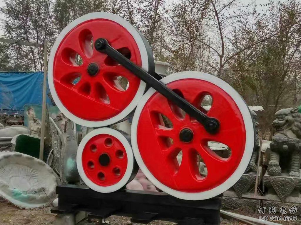 街道齿轮雕塑厂家 现代摆件 烤漆不锈钢齿轮雕塑加工厂