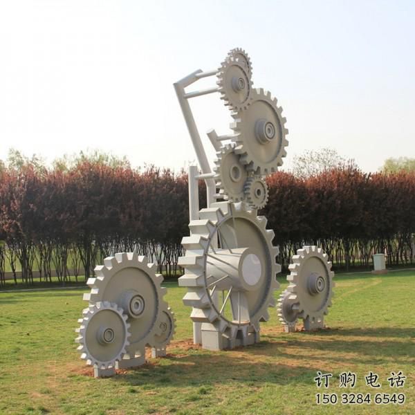创意齿轮雕塑厂家 广场街头小品 公园不锈钢齿轮雕塑厂