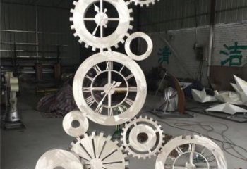 广场齿轮雕塑厂家 现代公园小品 大型不锈钢齿轮雕塑厂