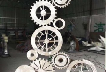镂空齿轮雕塑厂家 园林小品 房地产不锈钢齿轮雕塑厂