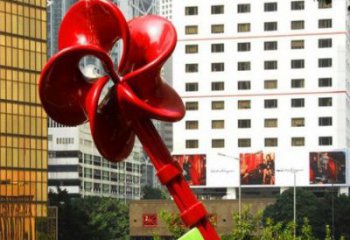 房地产钥匙雕塑厂家 现代摆件 锻造不锈钢钥匙雕塑厂