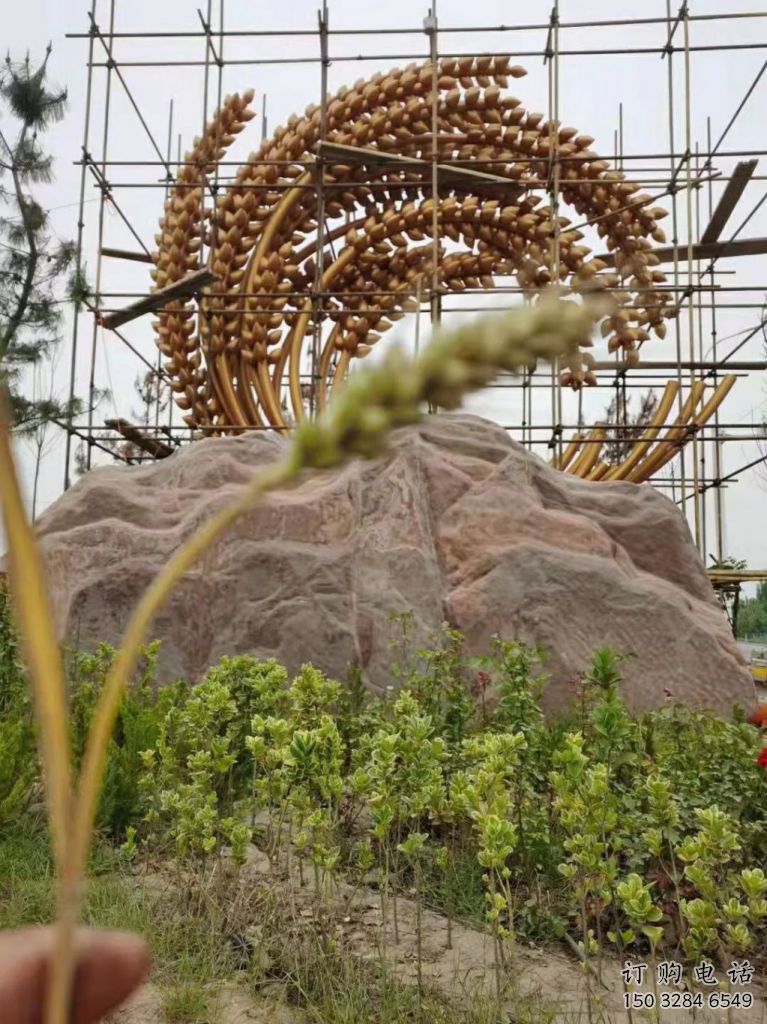喷漆水稻雕塑厂家 中式小品 草地不锈钢水稻雕塑厂 喷漆水稻雕塑厂家 中式小品 草地不锈钢水稻雕塑厂