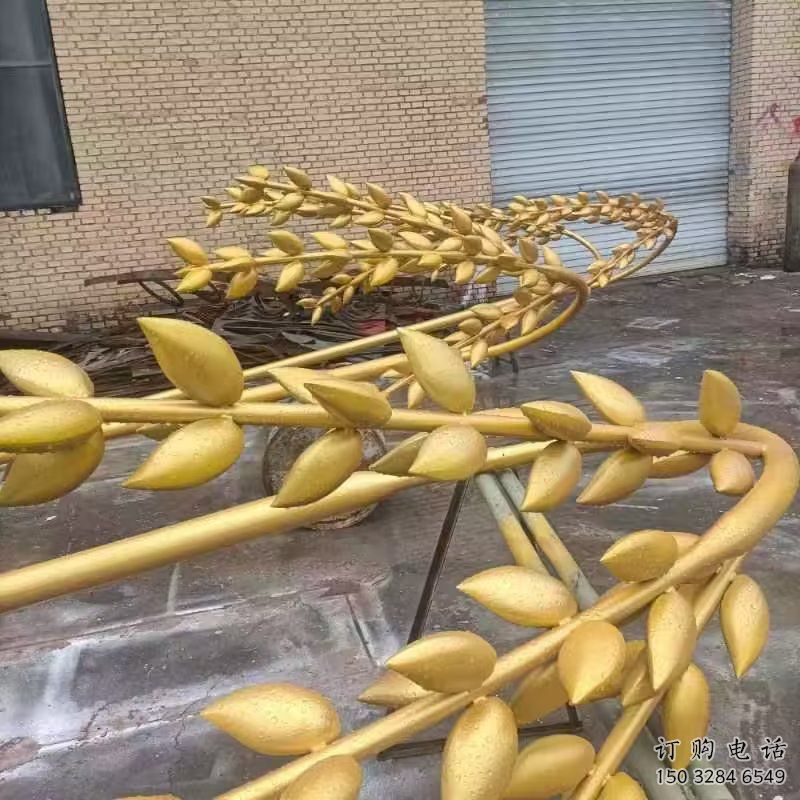 中式水稻雕塑厂家 烤漆仿真小品 游乐场不锈钢水稻雕塑厂 中式水稻雕塑厂家 烤漆仿真小品 游乐场不锈钢水稻雕塑厂