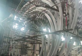 镂空禾苗雕塑厂家 户外园林小品 住宅小区不锈钢禾苗雕塑厂
