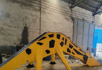 创意滑梯雕塑厂家 卡通户外小品 公园不锈钢滑梯雕塑厂