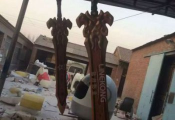 大型利剑雕塑厂家 锻造烤漆小品 创意不锈钢利剑雕塑厂