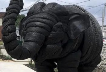 喷漆轮胎雕塑厂家 中式村口小品 草地轮胎雕塑厂